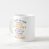 膝手術回復ユーモア コーヒーマグカップ (正面左)