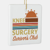 膝手術回復ユーモア セラミックオーナメント (右)