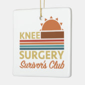 膝手術回復ユーモア セラミックオーナメント (左)