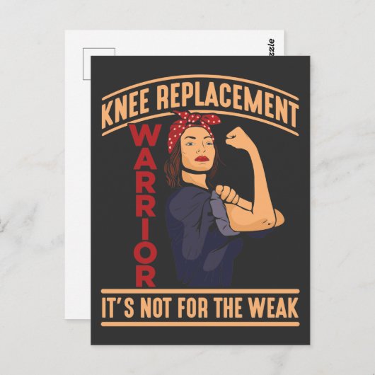 膝手術回復膝置換戦士 ポストカード (正面/裏面)