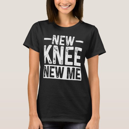 膝手術関節置換回復新膝 Tシャツ (正面)