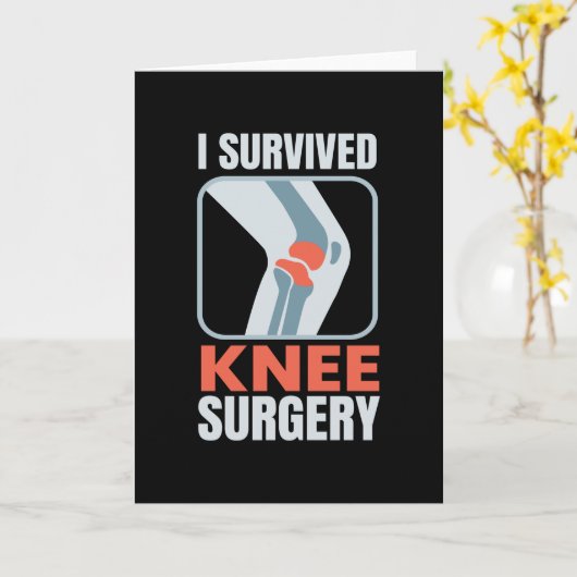 膝生き延び手術 カード (黄色い花)