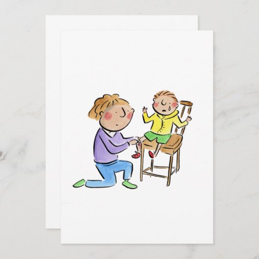 膝痛 招待状 (正面/裏面)