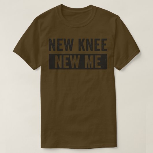 膝置換デザイン膝の手術回復の新規 Tシャツ (デザイン正面)