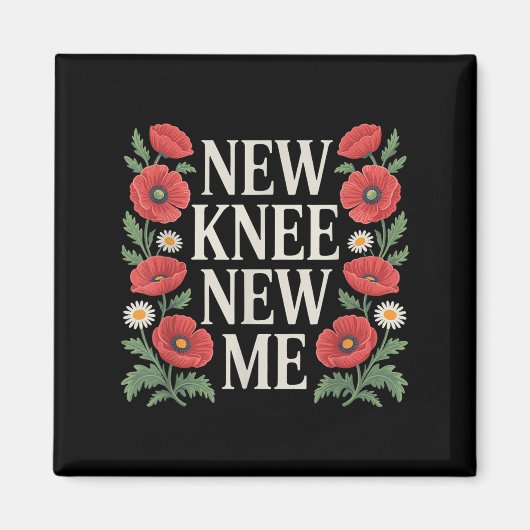 膝置換回復ひざ手術回復 マグネット (正面)