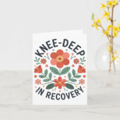 膝置換回復ひざ手術回復_5 カード (黄色い花)