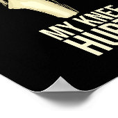 膝置換回復ギフト新規関節手術 ポスター (角)