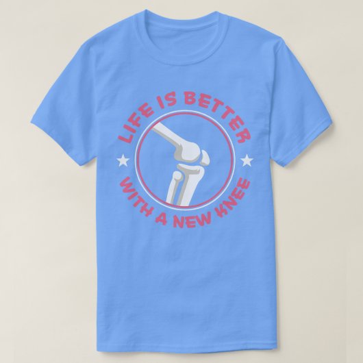 膝置換手術新膝回復女性 Tシャツ (デザイン正面)