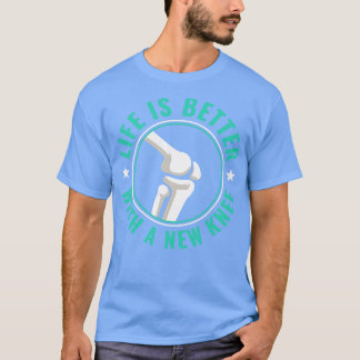 膝置換手術新規膝回復 Tシャツ
