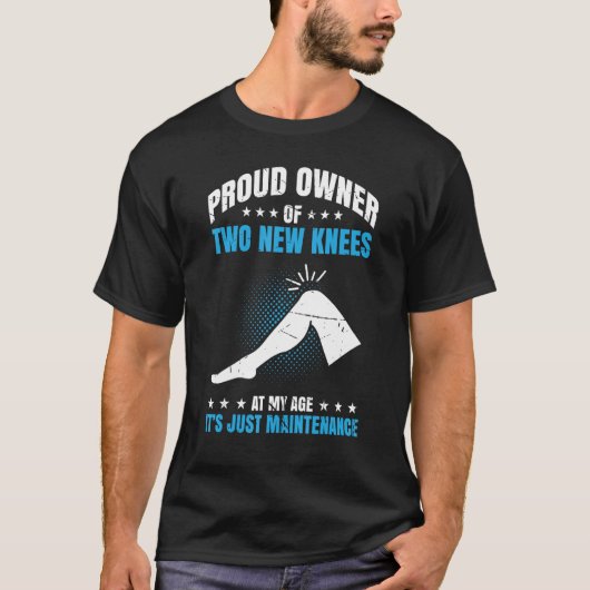 膝置換手術膝置換戦争 Tシャツ (正面)