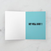 膝置換手術 – おもしろい引用文 カード (内部)