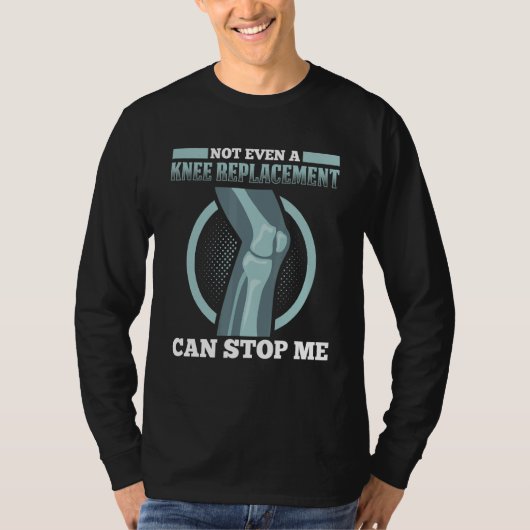 膝関節置換手術 膝関節置換戦争 Tシャツ (正面)