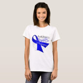 膠着のSpondylitisの認識度のリボン Tシャツ (正面フル)
