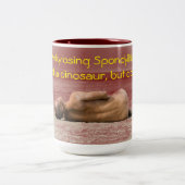 膠着のSpondylitis恐竜のマグではなく ツートーンマグカップ (中央)