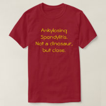 膠着のSpondylitis恐竜のTシャツではなく