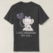 膠芽腫認識度象 Tシャツ (デザイン正面)