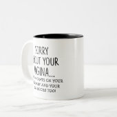膣ベビーギフトの引用文おもしろいが悪かった ツートーンマグカップ (正面左)