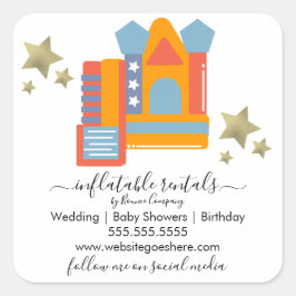 膨らむビジネスバウンスハウススライド スクエアシール