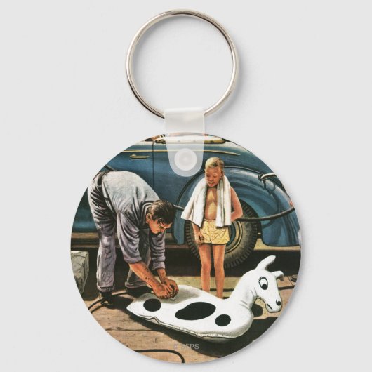 膨らむビーチ玩具 キーホルダー (正面)