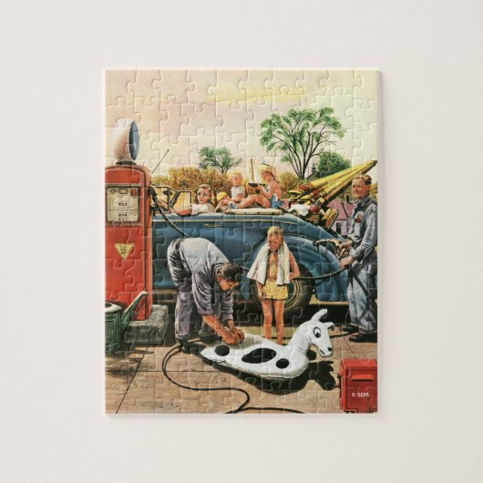 膨らむビーチ玩具 ジグソーパズル (縦)