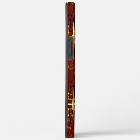 膨らんだか膨らんだかのような赤みを帯びた金色のグリル Case-Mate iPhoneケース (裏面 / 右)