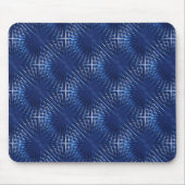 膨らんだか膨らんだ見える派手な青い尖ったグリッド マウスパッド (正面)