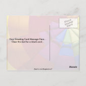 膨らんだ熱気球の内部設計 ポストカード (裏面)