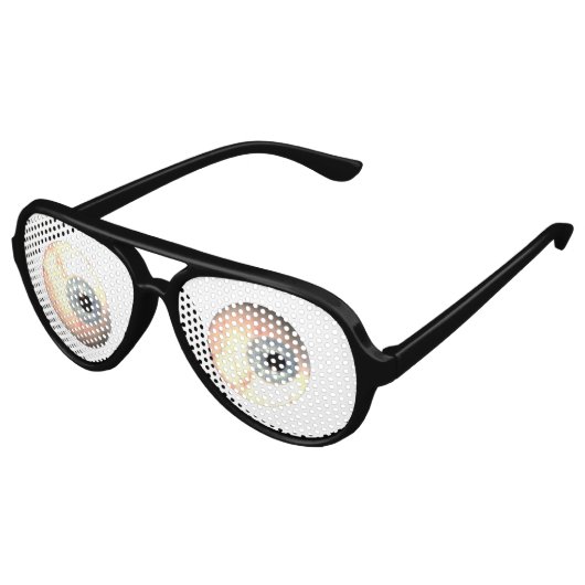 膨らんだ目のパーティー眼鏡 アビエーターサングラス (アングル)