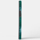 膨らんだ、または膨らんだ見える派手なシアンの尖ったグリッド Case-Mate iPhoneケース (裏面 / 右)