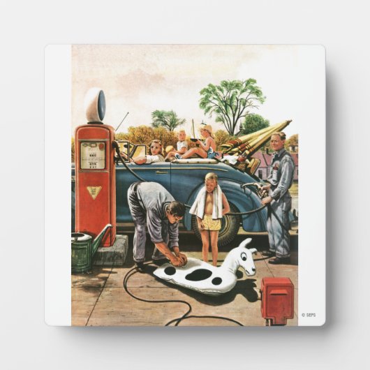 膨張ビーチ玩具 フォトプラーク (正面)