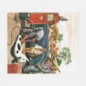 膨張ビーチ玩具 フリースブランケット (正面(横))