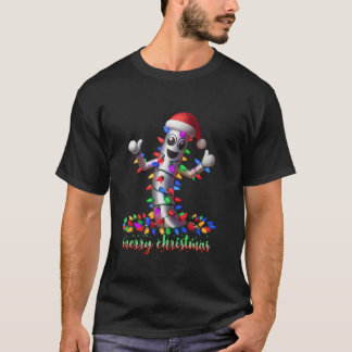 膨張可能なチューブマンワッキー波打つスカイダンサーのクリスマ Tシャツ