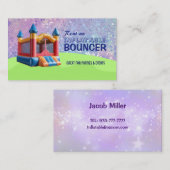 膨張可能なバウンサーの名刺 名刺 (正面/裏面)
