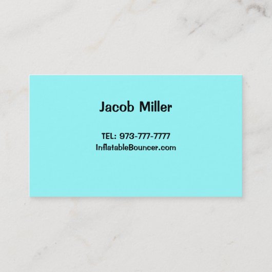 膨張可能なバウンサー名刺 名刺 (裏面)