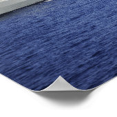 膨張可能なボートに乗ったポルトガル海軍チーム ポスター (角)