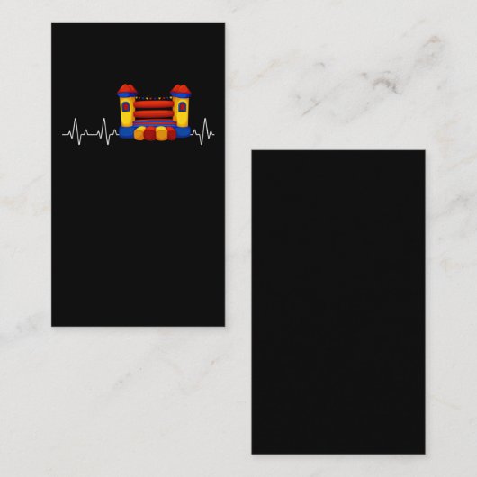 膨張可能な城の子供の弾力の城のハートビート 名刺 (正面/裏面)