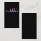 膨張可能な城ハートビートバウンシー城 名刺 (正面/裏面)