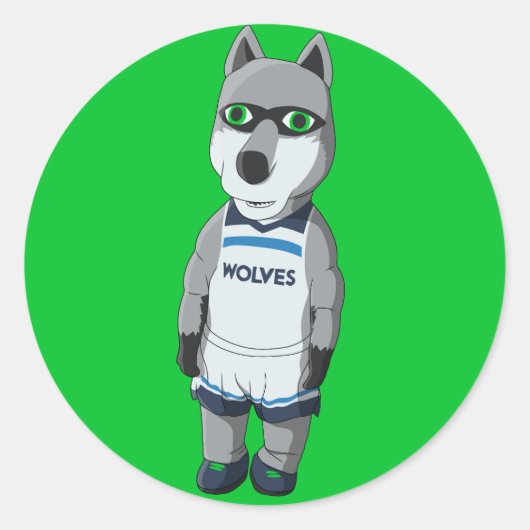 膨張可能クランチ/チョンパー – ミネソタ州バスケットボール ラウンドシール (正面)