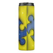 膨張3Dパズル自閉症サーマルタンブラー タンブラー (裏面)