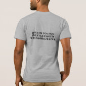 膨脹可能なヤギのワイシャツ Tシャツ (裏面)
