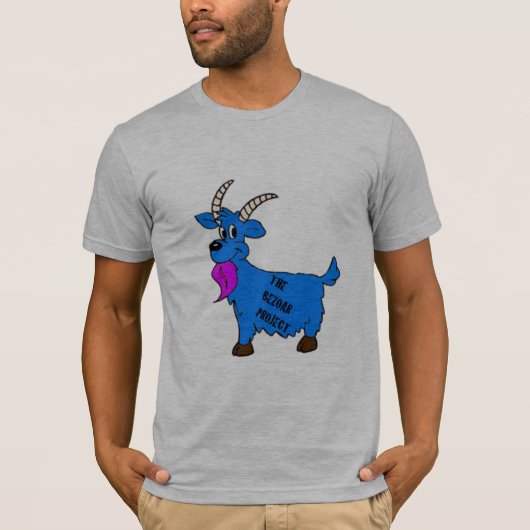 膨脹可能なヤギのワイシャツ Tシャツ (正面)