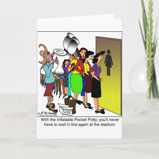 膨脹可能な小型のPotty カード (正面)