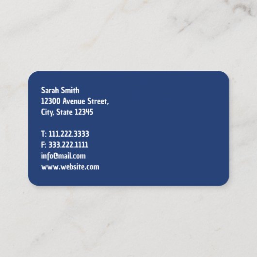 膨脹可能な弾力レンタル 名刺 (裏面)