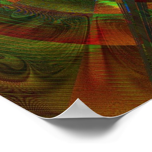 膨脹眼鏡像 ポスター (角)