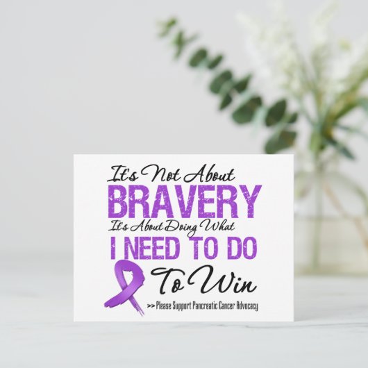 膵がんとの闘い ポストカード (スタンド正面)