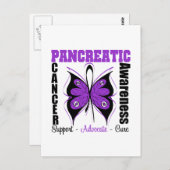 膵がん認識度蝶 ポストカード (正面/裏面)