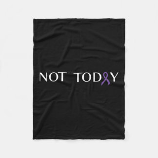 膵がん闘いがんリボン16 フリースブランケット