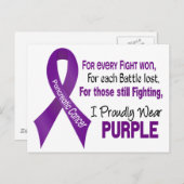 膵がんI高名な衣服紫 ポストカード (正面/裏面)