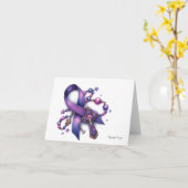 膵パーソナライズされたがん祈りの言葉カード カード (黄色い花)