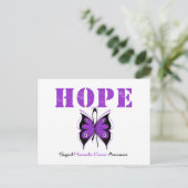 膵癌ホープバタフライ ポストカード (スタンド正面)